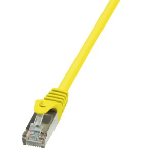 PATCH CORD FTP LOGILINK Cat5e, cupru-aluminiu, 1 m, galben, AWG26, ecranat "CP1037S" (timbru verde 0.08 lei)