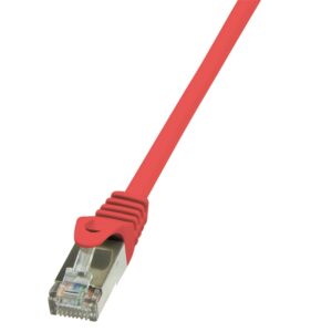 PATCH CORD FTP LOGILINK Cat5e, cupru-aluminiu, 5 m, rosu, AWG26, ecranat "CP1074S" (timbru verde 0.18 lei)
