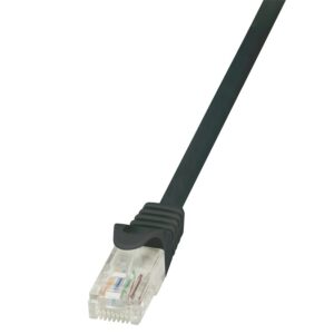 PATCH CORD UTP LOGILINK Cat6, cupru-aluminiu, 0.25 m, negru, AWG24, "CP2013U" (timbru verde 0.08 lei)