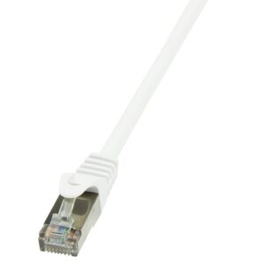 PATCH CORD FTP LOGILINK Cat6, cupru-aluminiu, 1 m, alb, AWG26, ecranat "CP2031S" (timbru verde 0.08 lei)