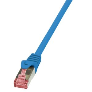 PATCH CORD S/FTP LOGILINK Cat6, LSZH, cupru, 1 m, albastru, AWG27, dublu ecranat "CQ2036S" (timbru verde 0.08 lei)