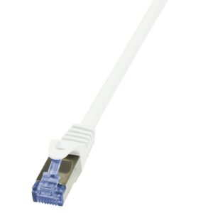 PATCH CORD S/FTP LOGILINK Cat6a, LSZH, cupru, 1.5 m, alb, AWG26, dublu ecranat "CQ3041S" (timbru verde 0.18 lei)
