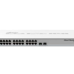 SWITCH MIKROTIK, CRS326-24G-2S+RM, porturi Gigabit x 24, SFP+ x 2, managed, rackabil, carcasa metalica, "CRS326-24G-2S+RM" (timbru verde 2 lei)