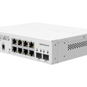 SWITCH Mikrotik, Gigabit x 8, SFP+ x 2, managed, "CSS610-8G-2S+IN" (timbru verde 2 lei)