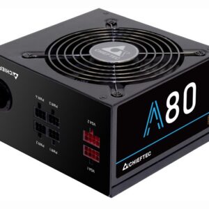 SURSA Chieftec A-80 750 W, semi-modulara, certificare 80 Plus Bronze - compatibila, ventilator 120 mm x 1, PCI-E 6+2 pin x 2, SATA x 6, "CTG-750C" (timbru verde 2 lei)