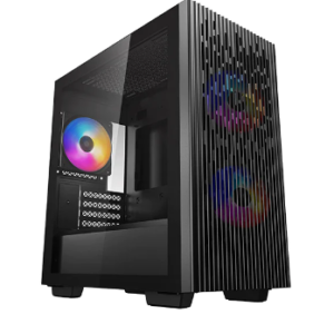 CARCASA DEEPCOOL MATREXX 40 3FS, Mini Tower M-ATX, fara sursa, sticla securizata, 3xfan, USB 2.0 x 1,USB 3.0 x 1,Jack 3.5mmx1,mesh pt. filtrare praf "DP-MATX-MATREXX40-3FS" (timbru verde 0.24 lei)