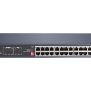 SWITCH. PoE Hikvision, port Gigabit x 20, SFP SFP x 2, carcasa metalica, "DS-3E0528HP-E" (timbru verde 2 lei)