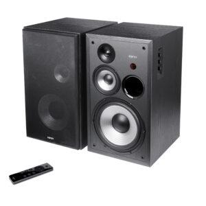 BOXE EDIFIER 2.0, RMS: 150W (2 x 14W, 2 x 16W, 2 x 45W), bluetooth 5.1, telecomanda wireless, volum, bass, treble, black,"R2850DB-BK" (timbru verde 11.00 lei)
