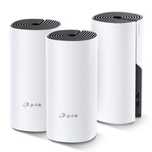 MESH TP-LINK, wireless, router AC1200, pt interior, 1200 Mbps, port LAN, WAN, 2.4 GHz | 5 GHz, antena externa x 2, standard 802.11ac, "Deco M4(3-pack)" (timbru verde 2.00 lei)