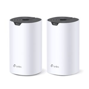 MESH TP-LINK, wireless, router AC1900, pt interior, 1900 Mbps, port LAN, WAN, 2.4 GHz | 5 GHz, antena interna x 3, standard 802.11ac, "Deco S7(2-pack)" (timbru verde 2.00 lei)