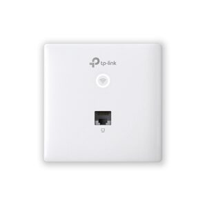 ACCESS POINT TP-LINK wall-plate, wireless 1200Mbps, 2 x Gigabit port, 2 antene interne, alimentare PoE, montare in perete "EAP230-Wall" (timbru verde 0.8 lei)