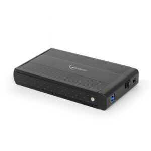 RACK extern GEMBIRD, extern pt. HDD, 3.5 inch, S-ATA, interfata PC USB 3.0, aluminiu, negru, "EE3-U3S-3" (timbru verde 0.8 lei)