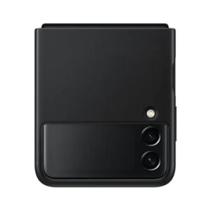 HUSA Smartphone Samsung, pt Galaxy Z Flip3, tip back cover (protectie spate), piele, ultrasubtire, negru, "EF-VF711LBEGWW"