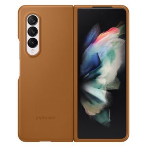 HUSA Smartphone Samsung, pt Galaxy Z Fold3, tip back cover (protectie spate), piele, ultrasubtire, maro, "EF-VF926LAEGWW"