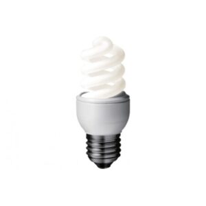 BEC fluorescent Panasonic, soclu E27, putere 8W, forma spirala, lumina alb rece, alimentare 220 - 240 V, "EFD8E65HD" (timbru verde 0.45 lei)