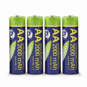 ACUMULATOR GEMBIRD  AA (R6), 1.2V NiMH  2000mAh, 4 buc., "EG-BA-AA20R4-01" (timbru verde 0.16 lei)