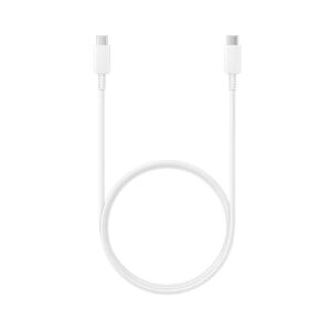 CABLU alimentare smartphone Samsung, USB Type-C (T) la USB Type-C (T), cauciuc, lungime 1 m, alb, "EP-DN975BWEGWW" (timbru verde 0.08 lei)