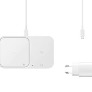 Wireless Charger Duo 15W Super Fast Wireless Charge; White "EP-P5400BWEGEU" (timbru verde 0.18 lei)
