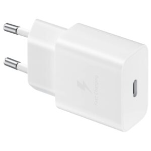 Incarcator retea 220V Samsung, USB Type C, , fast charge, alb, "EP-T1510NWEGEU" (timbru verde 0.18 lei)