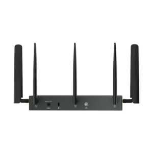 ROUTER TP-LINK VPN Gigabit, Omada 4G+ Cat6 AX3000 Gigabit VPN Gateway cu 4-Port PoE+, AX3000 Dual-Band WiFi 6, 5 antene externe detasabile, "ER706WP-4G" (timbru verde 0.8 lei)