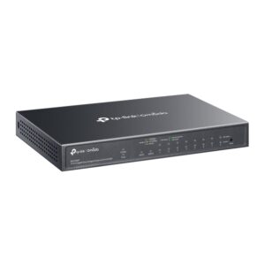 SWITCH TP-LINK Omada easy managed, 8× Gigabit 802.3at/af-compliant PoE+ RJ45, 1× Gigabit RJ45 port,1× Gigabit SFP/RJ45 Combo,125W buget POE, carcasa metalica "ES210GMP" (timbru verde 2 lei)
