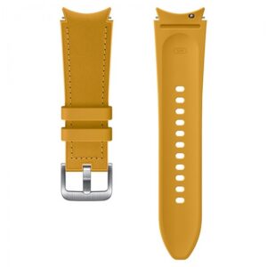 Hybrid Leather Band 20mm S/M Mustard, "ET-SHR88SYEGEU"