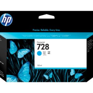 Cartus Cerneala Original HP Cyan, nr.728, pentru DesignJet T730|DesignJet T830, , (timbru verde 0.15 lei), "F9J67A"