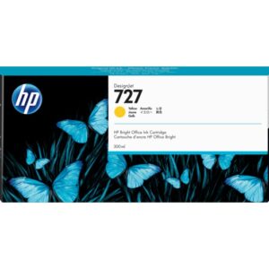 Cartus Cerneala Original HP Yellow, nr.727, pentru DesignJet T1530|T2530|T930, 300ml, (timbru verde 0.15 lei), "F9J78A"