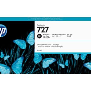 Cartus Cerneala Original HP Photo Black, nr.727, pentru DesignJet T1530|T2530|T930, 300ml, (timbru verde 0.15 lei), "F9J79A"