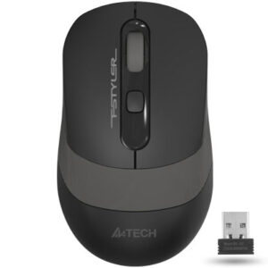 MOUSE A4tech, gaming, wireless, 2.4GHz, optic, 2000 dpi, butoane/scroll 4/1, buton selectare viteza, negru / gri, "FG10 Grey" (timbru verde 0.18 lei)