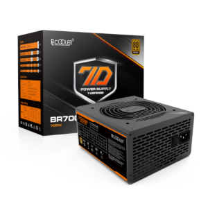 SURSA PCCOOLER 700W (real), fan 120mm PWM, 80 Plus Bronze, 2x PCI-E (6+2),  6x S-ATA "GI-BR700",  (timbru verde 2 lei)