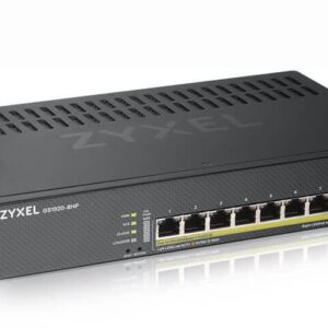 SWITCH PoE ZYXEL, port Gigabit x 8, SFP SFP x 2, managed, "GS1920-8HPV2-EU0101F" (timbru verde 2 lei)
