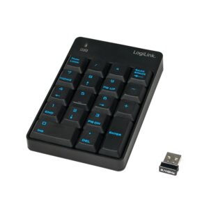 TASTATURA numerica  Logilink, wireless, 18 taste, negru, "ID0120" (timbru verde 0.8 lei)