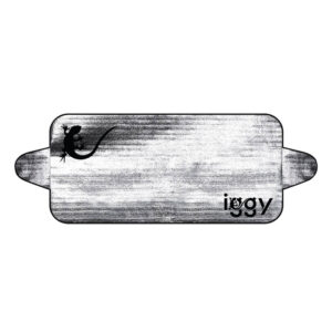 PARASOLAR auto Iggy pentru parbriz, urechi laterale, folie din aluminiu, dimensiune 200 x 70 cm "IGAA-PARAS-200"