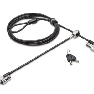 CABLU securitate KENSINGTON pt. notebook slot Nano,cheie standard,conectare directa,1.8m,cablu otel carbon,5mm,permite pivotare si rotire,blocare dubla, "NanoSaver" "K64448WW" (timbru verde 0.18 lei)