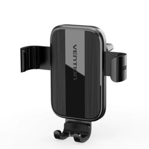 Suport AUTO Vention pt SmartPhone, fixare grila ventilatie, device compatibil 4.7-7.2inch, negru, "KCTB0" - 6922794765344