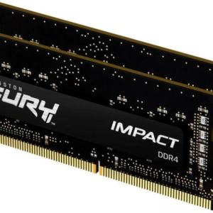 KINGSTON 32GB 3200MHz DDR4 CL20 SODIMM Kit of 2 FURY Impact, "KF432S20IBK2/32"