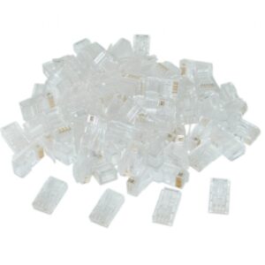 MUFA RJ-45 GEMBIRD pt. cablu UTP, Cat6, RJ-45 (T), plastic, 100 buc, "LC-8P8C-002/100"