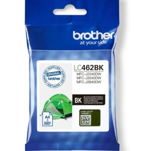 Cartus Cerneala Original Brother Black, LC462BK, pentru MFC J2340|MFC J3540|MFC J3940, 550p, (timbru verde 0.15 lei), "LC462BK"