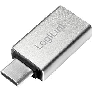 ADAPTOR LOGILINK OTG, pt. smartphone, USB 3.2 Type-C (T) la USB-A 3.0 (M), 5V / 3A 15W, negru, "AU0042" (timbru verde 0.18 lei)