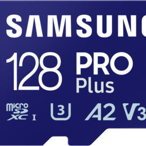 SAMSUNG PRO Plus 128GB microSD UHS-I U3 Full HD 4K UHD 180MB/s Read 130MB/s Write Memory Card Incl. SD-Adapter 2023 "MB-MD128SA/EU" (timbru verde 0.03 lei)