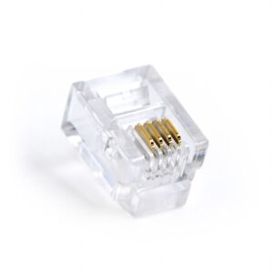 MUFA RJ-11 GEMBIRD pt. cablu telefon, telefon, RJ-11 (T), plastic, 100 buc, "MP-6P4C/100"