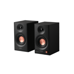 BOXE EDIFIER 2.0, RMS:  36W (2 x 18W), studio monitor, volum, bass, treble, intrare jack 6.35 TRS balanced, RCA, iesire casti, black, "MR3-BK"  (timbru verde 11.00 lei)