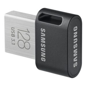 MEMORIE USB SAMSUNG 128 GB, USB 3.1, profil mic, carcasa plastic, negru, "MUF-128AB/APC" (timbru verde 0.03 lei)
