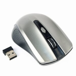 MOUSE GEMBIRD, PC sau NB, wireless, 2.4GHz, optic, 1600 dpi, butoane/scroll 4/1, , negru / gri, "MUSW-4B-04-BG" (timbru verde 0.18 lei)