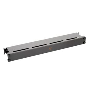 Organizator cabluri cu capac 1U negru, "N102.117BK"