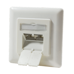 PRIZA RJ-45 aplicabila cu 2 iesiri LOGILINK pt. cablu FTP, Cat6A,RJ-45 (M) x 2, ecranat, plastic cu metal, pure white, 1 buc, "NP0021"