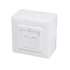 PRIZA RJ-45 aplicabila cu 2 iesiri | PRIZA RJ-45 incastrabila cu 2 iesiri LOGILINK pt. cablu FTP, Cat6, Krone (LSA) x 2 | RJ-45 (M) x 2, ecranat, plastic cu metal, 1 buc, "NP0039A"