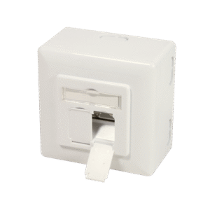 PRIZA RJ-45 aplicabila cu 2 iesiri LOGILINK pt. cablu FTP, Cat6A, RJ-45 (M) x 2, ecranat, plastic cu metal, pure white, 1 buc, "NP0124"