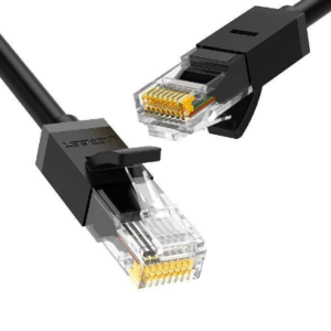 PATCH CORD UTP Ugreen Cat6, "NW102" fire din cupru, viteza maxima 1 Gbps, 1m, negru "20159" (timbru verde 0.18 lei) - 6957303821594